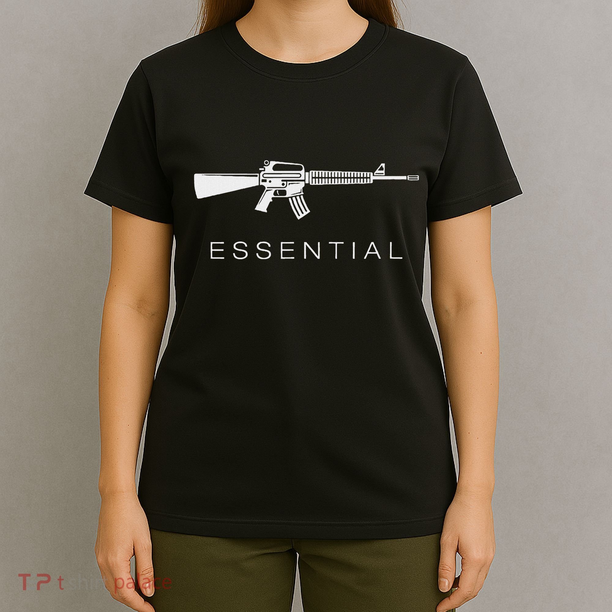 Essential Weapons Gun Ar 15 Assault Rifle Firearm T-Shirt