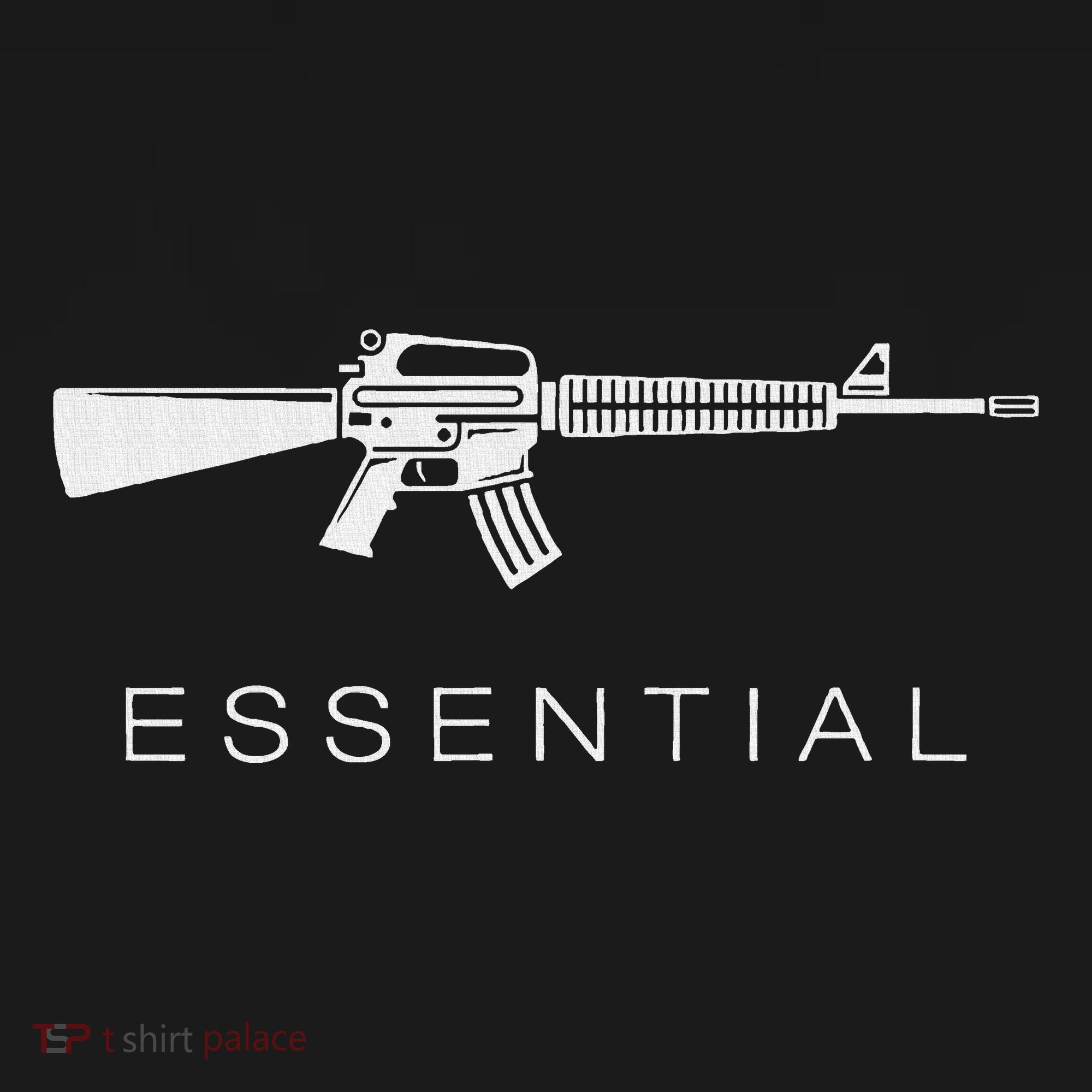 Essential Weapons Gun Ar 15 Assault Rifle Firearm Button