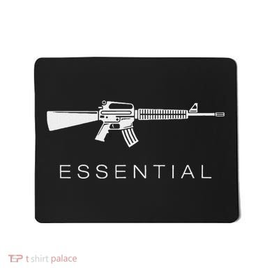 Essential Weapons Gun Ar 15 Assault Rifle Firearm Mousepad
