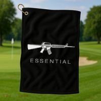 Essential Weapons Gun Ar 15 Assault Rifle Firearm Golf Towel thumb 1