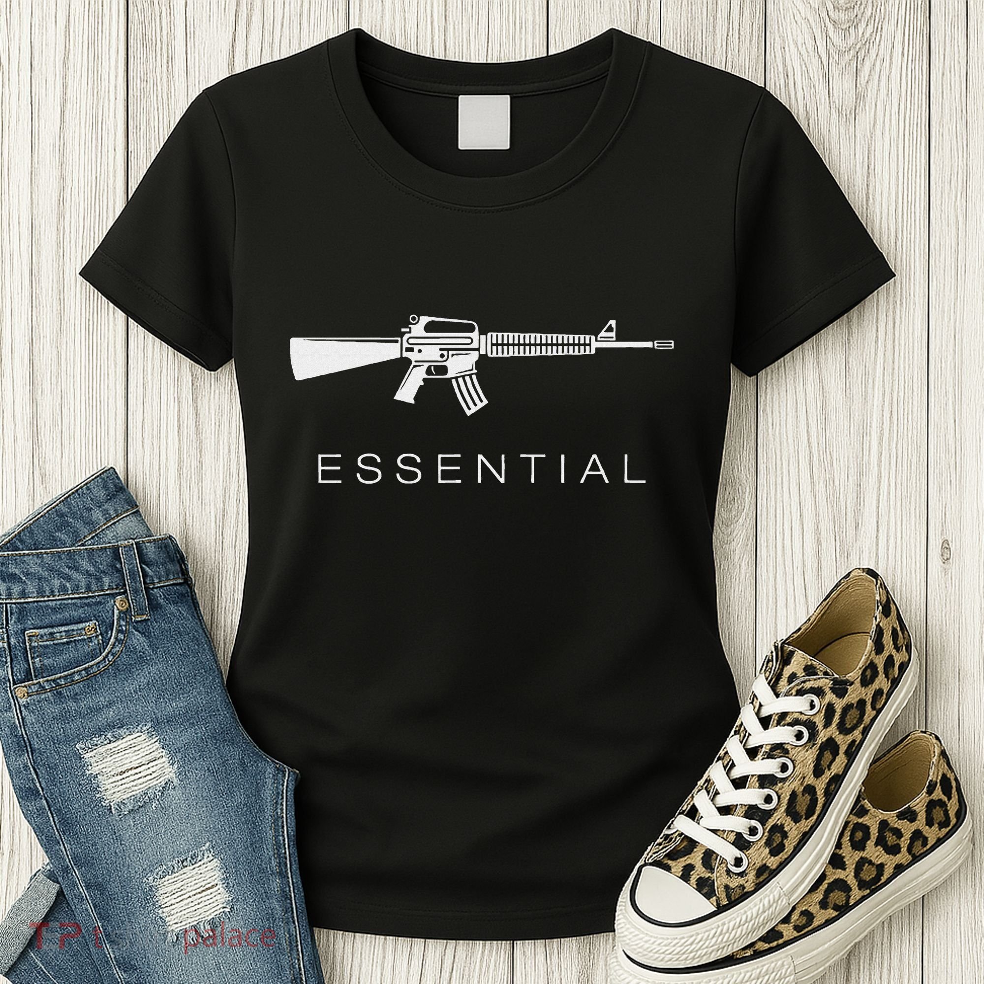 Essential Weapons Gun Ar 15 Assault Rifle Firearm Women's T-Shirt