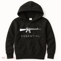 Essential Weapons Gun Ar 15 Assault Rifle Firearm Kids Hoodie thumb 0