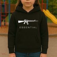 Essential Weapons Gun Ar 15 Assault Rifle Firearm Kids Hoodie thumb 3
