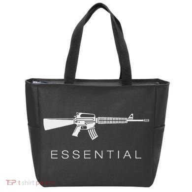 Essential Weapons Gun Ar 15 Assault Rifle Firearm Tote Bag