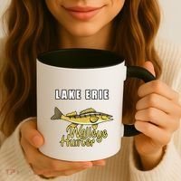 Erie Walleye Hunter Tournament Fishing Coffee Mug thumb 3