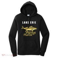 Erie Walleye Hunter Tournament Fishing Women's Hoodie thumb 0