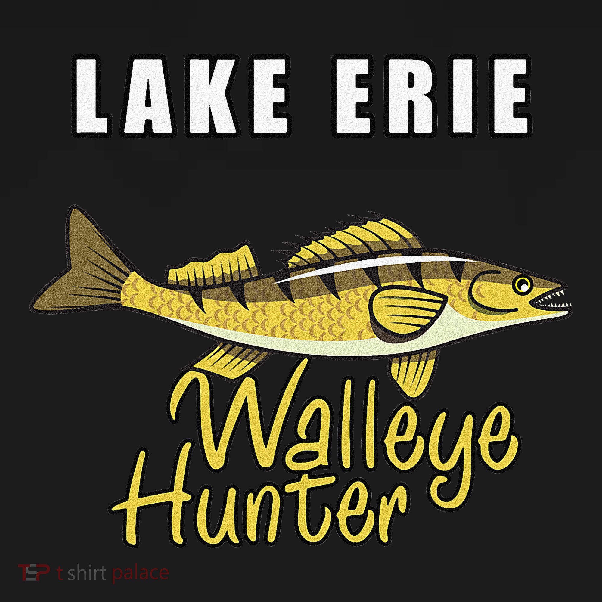 Erie Walleye Hunter Tournament Fishing Women's Hoodie