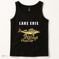 Erie Walleye Hunter Tournament Fishing Tank Top thumb 2