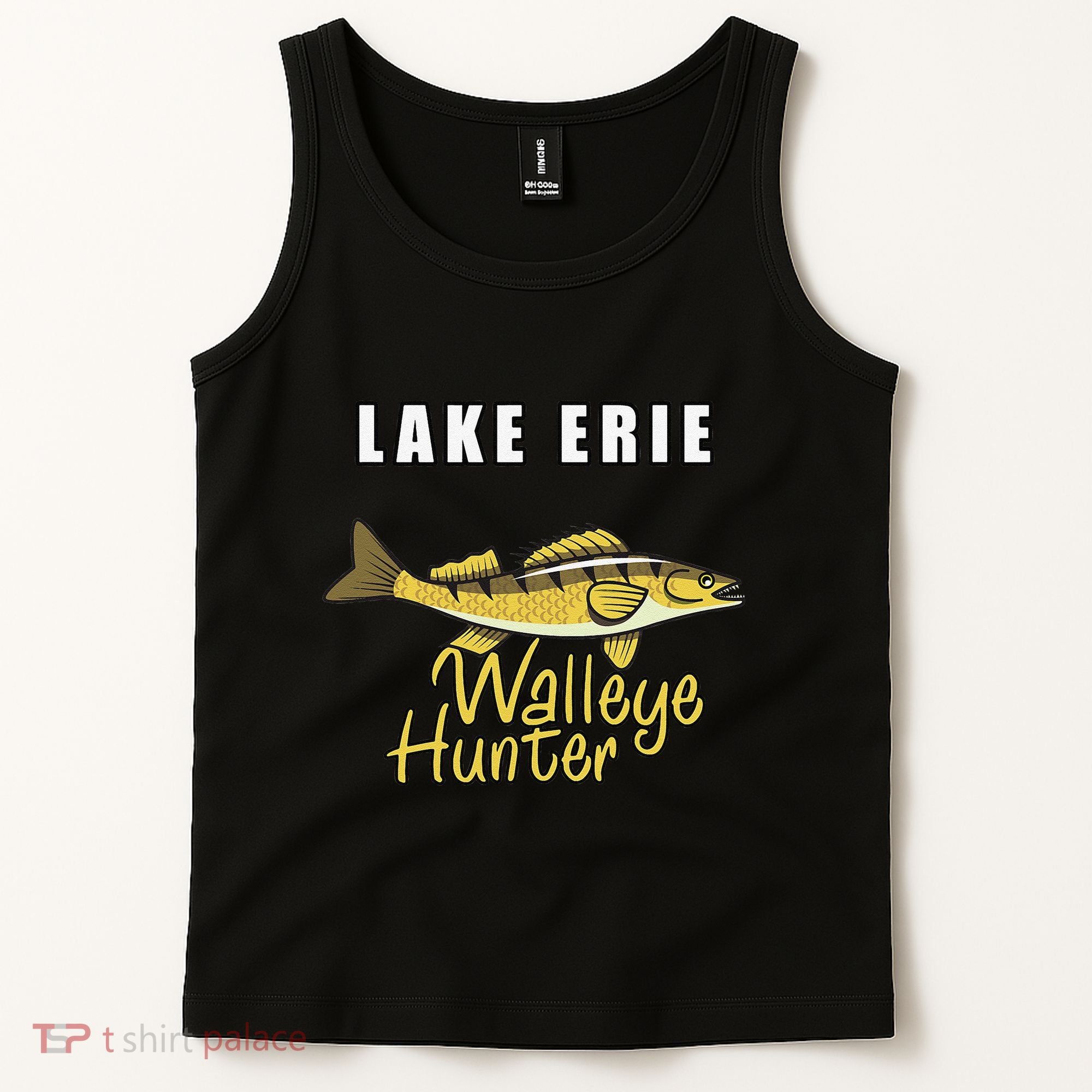Erie Walleye Hunter Tournament Fishing Tank Top