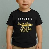 Erie Walleye Hunter Tournament Fishing Toddler T-Shirt thumb 2