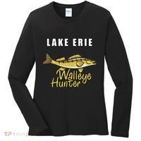 Erie Walleye Hunter Tournament Fishing Women's Long Sleeve Shirt thumb 0