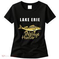 Erie Walleye Hunter Tournament Fishing Women's T-Shirt thumb 0