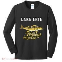 Erie Walleye Hunter Tournament Fishing Kids Long Sleeve Shirt thumb 0