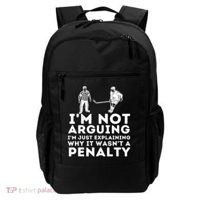 Explaining Why It Wasnt A Penalty Funny Ice Hockey Player Gift Backpack