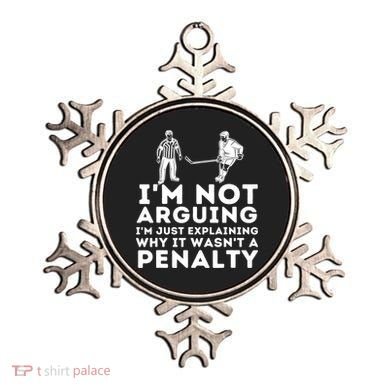 Explaining Why It Wasnt A Penalty Funny Ice Hockey Player Gift Ornament