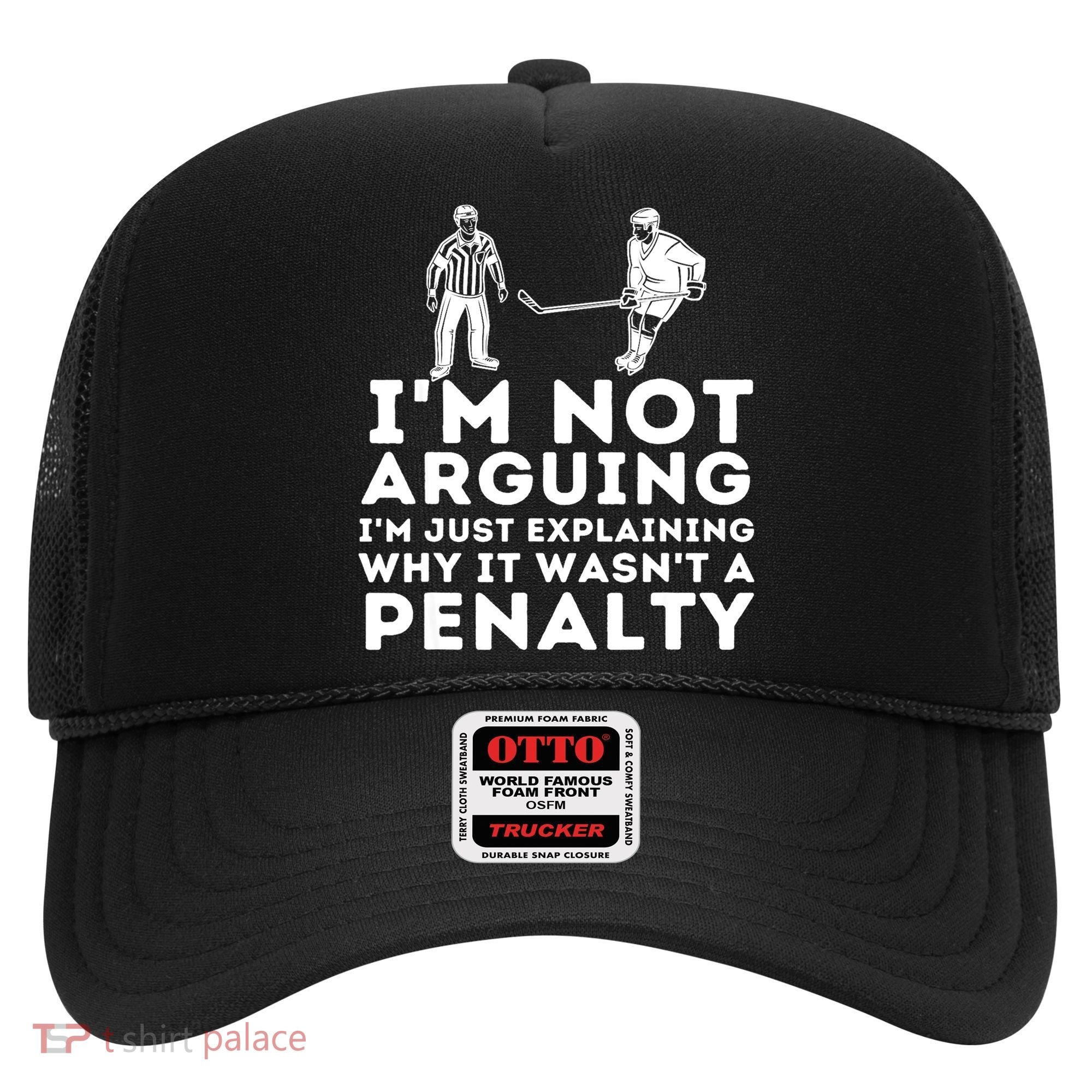 Explaining Why It Wasnt A Penalty Funny Ice Hockey Player Gift Hat