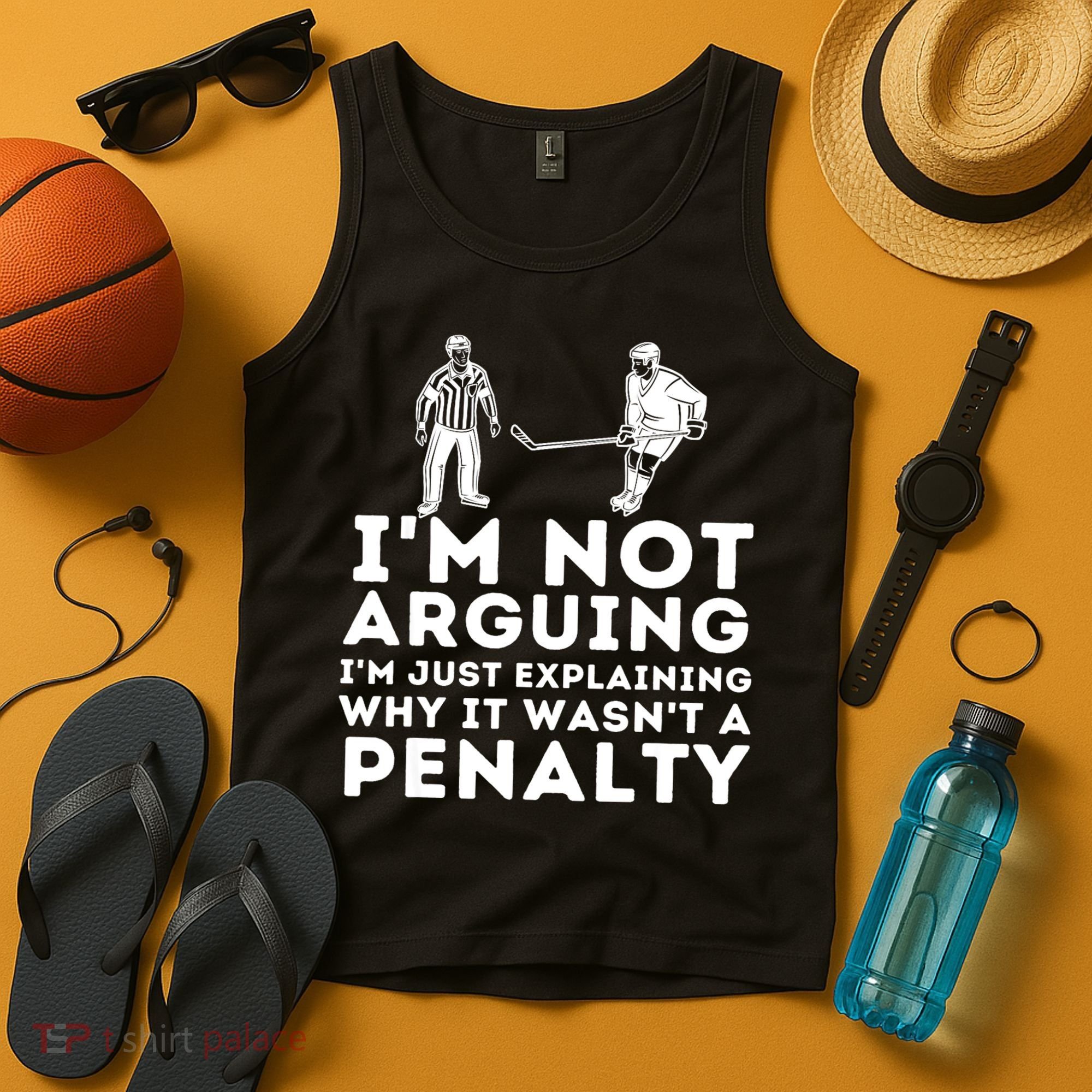 Explaining Why It Wasnt A Penalty Funny Ice Hockey Player Gift Tank Top