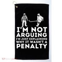 Explaining Why It Wasnt A Penalty Funny Ice Hockey Player Gift Golf Towel thumb 0