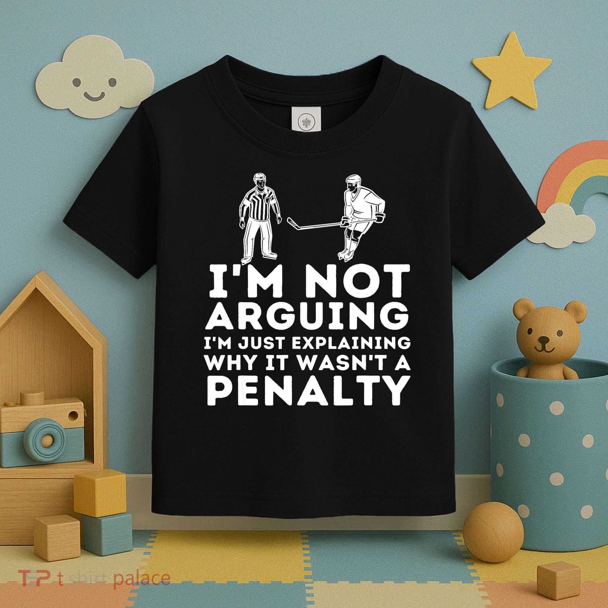 Explaining Why It Wasnt A Penalty Funny Ice Hockey Player Gift Toddler T-Shirt