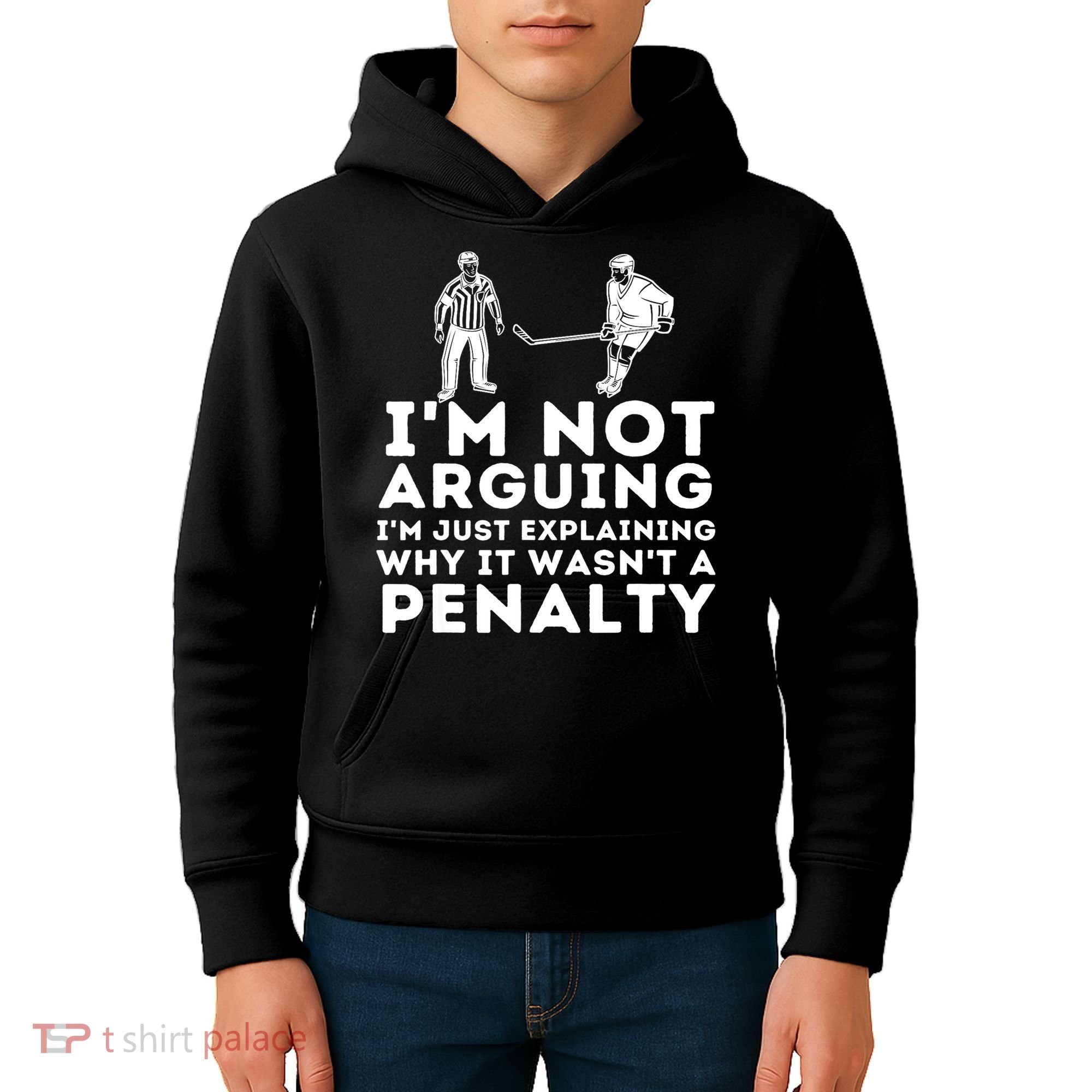 Explaining Why It Wasnt A Penalty Funny Ice Hockey Player Gift Kids Hoodie