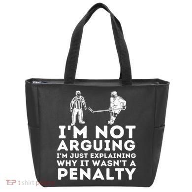 Explaining Why It Wasnt A Penalty Funny Ice Hockey Player Gift Tote Bag