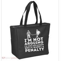 Explaining Why It Wasnt A Penalty Funny Ice Hockey Player Gift Tote Bag thumb 2
