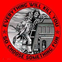 Everything Will Kill You So Choose Something Fun Firefighter Santa Hat thumb 1