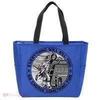 Everything Will Kill You So Choose Something Fun Firefighter Gift Tote Bag thumb 0