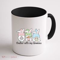 Easter With My Gnomies Cute Spring Coffee Mug thumb 1