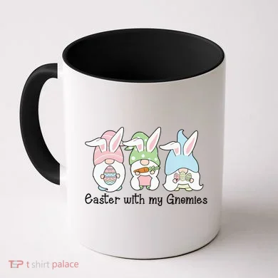 Easter With My Gnomies Cute Spring Coffee Mug