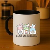 Easter With My Gnomies Cute Spring Coffee Mug thumb 4