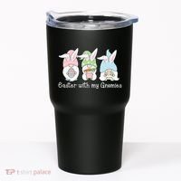 Easter With My Gnomies Cute Spring Tumbler thumb 0
