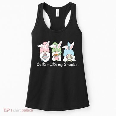 Easter With My Gnomies Cute Spring Women's Tank Top