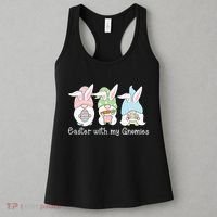 Easter With My Gnomies Cute Spring Women's Tank Top thumb 3