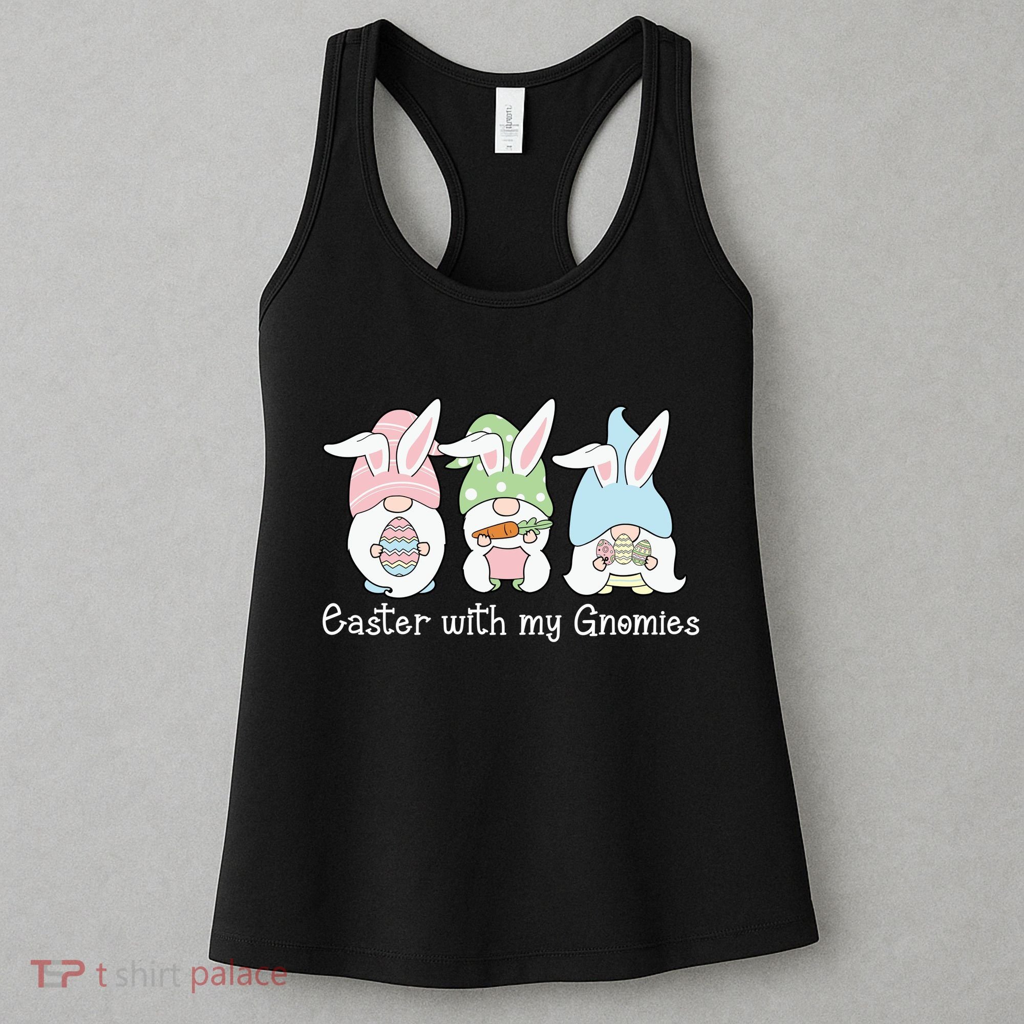 Easter With My Gnomies Cute Spring Women's Tank Top