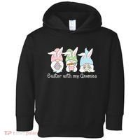 Easter With My Gnomies Cute Spring Toddler Hoodie thumb 0