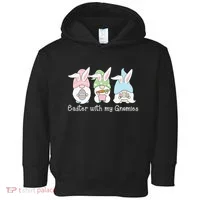 Easter With My Gnomies Cute Spring Toddler Hoodie thumb 0