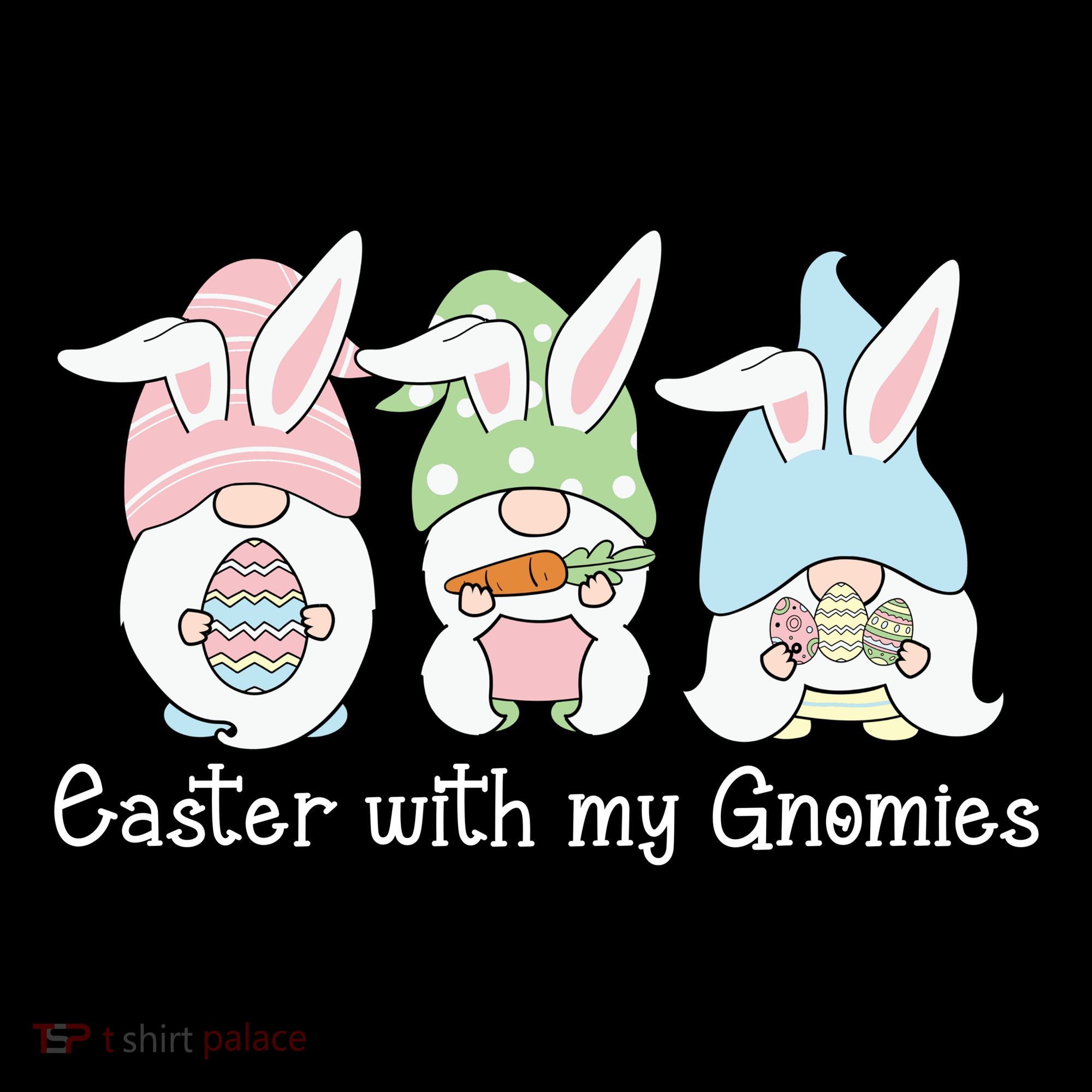 Easter With My Gnomies Cute Spring Toddler Hoodie