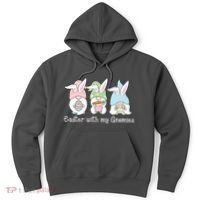 Easter With My Gnomies Cute Spring Hoodie thumb 0