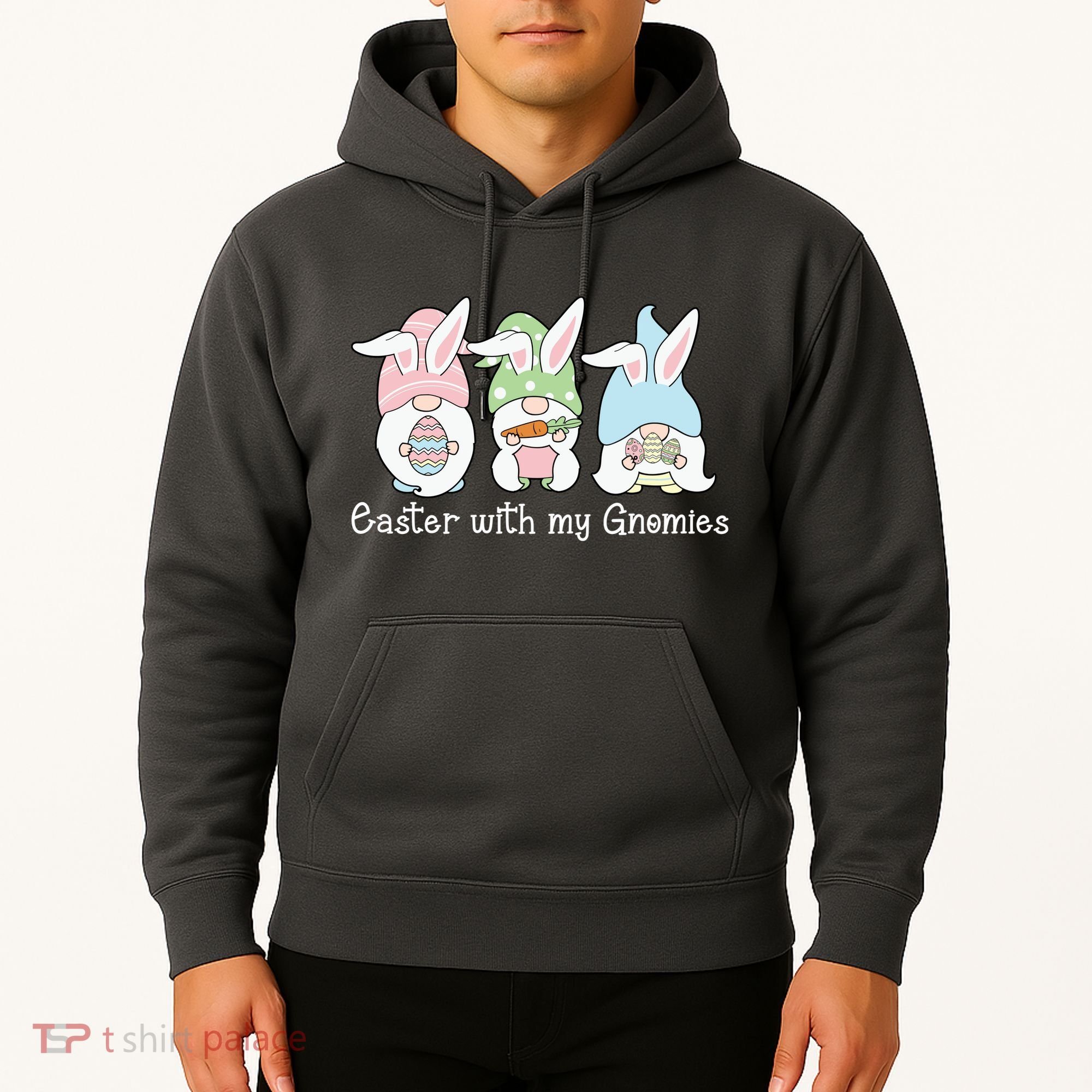 Easter With My Gnomies Cute Spring Hoodie