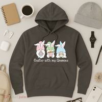 Easter With My Gnomies Cute Spring Hoodie thumb 3