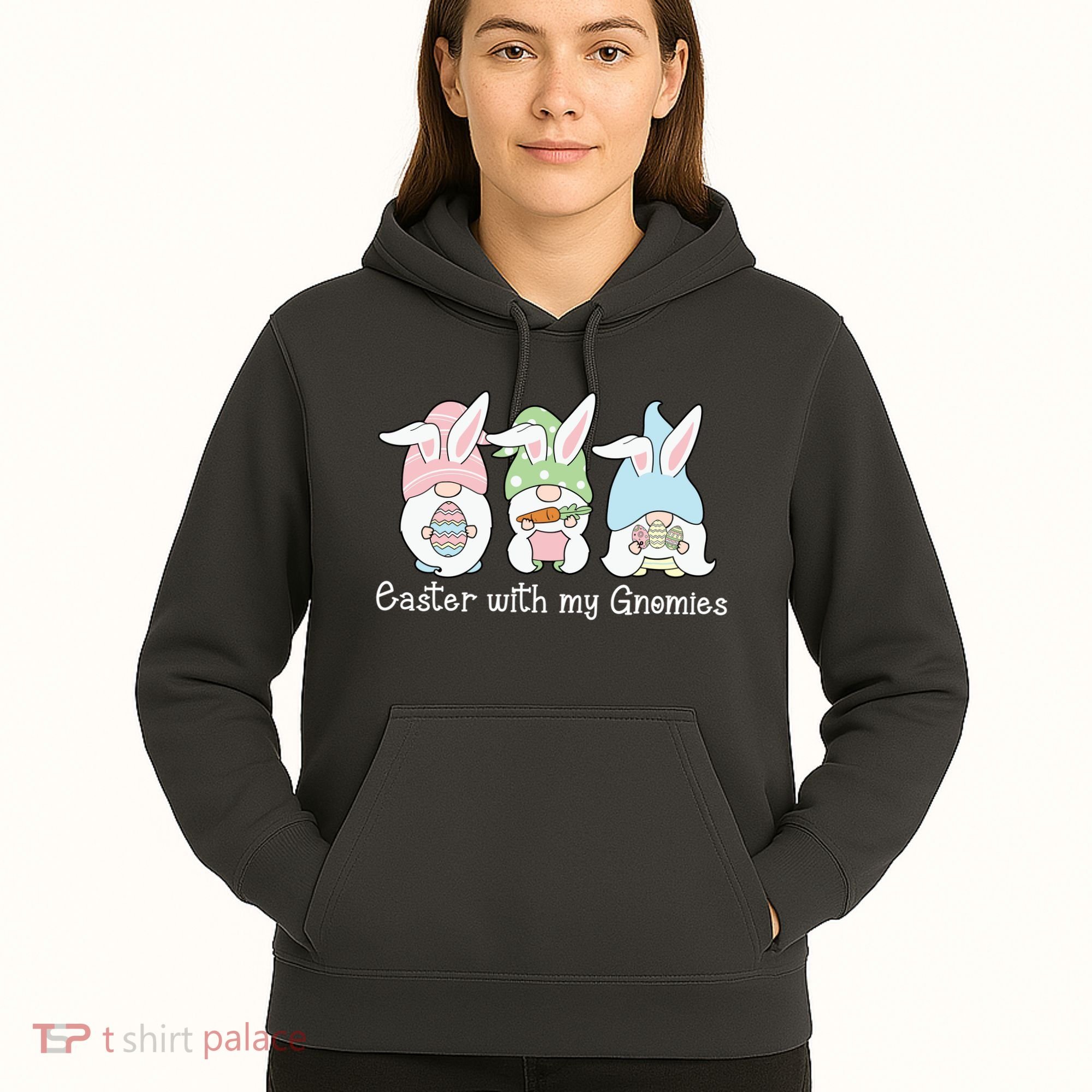 Easter With My Gnomies Cute Spring Hoodie