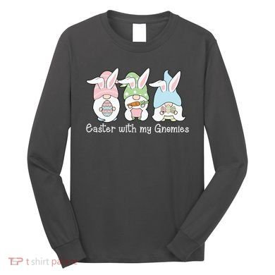 Easter With My Gnomies Cute Spring Long Sleeve Shirt