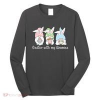 Easter With My Gnomies Cute Spring Long Sleeve Shirt thumb 0