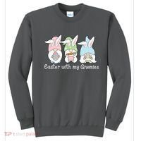 Easter With My Gnomies Cute Spring Sweatshirt thumb 0