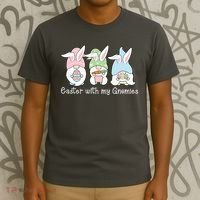 Easter With My Gnomies Cute Spring T-Shirt thumb 3
