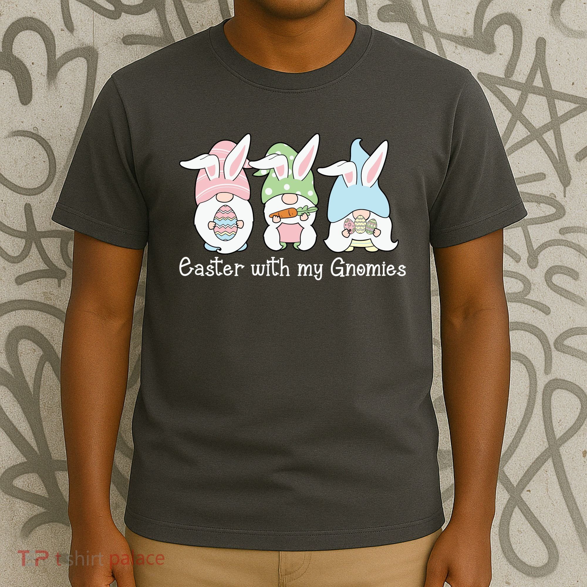 Easter With My Gnomies Cute Spring T-Shirt