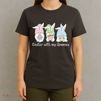 Easter With My Gnomies Cute Spring T-Shirt thumb 4