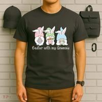 Easter With My Gnomies Cute Spring T-Shirt thumb 6