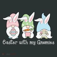 Easter With My Gnomies Cute Spring Tank Top thumb 6